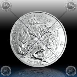 1oz V. BRITANIJA 2 Pounds 2025 (Myths and Legends - BEOWULF & GRENDEL'S MOTHER) UNC